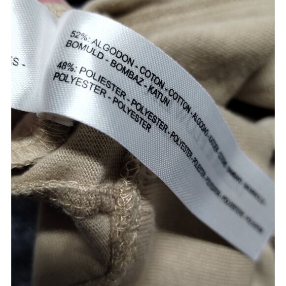 Denim & Flower Merry Christmas Santa Dressed Bear Long Sleeve Shirt Size S Beige - Picture 5 of 10